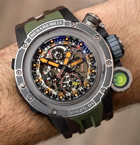 richard mille 50mm tourbillon chronograph adventure carbon|Richard Mille rm 25 01.